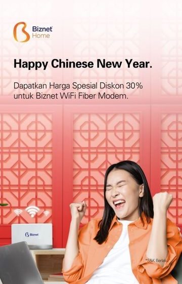  Happy Chinese New Year, Biznet Beri Diskon 30%