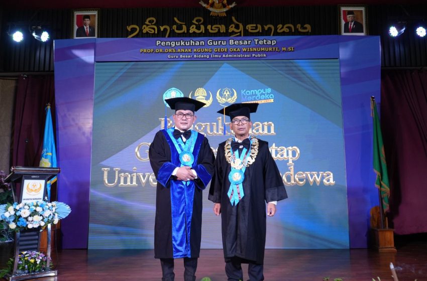  Universitas Warmadewa Kukuhkan Prof. Wisnumurti Sebagai Guru Besar Tetap, Kini Punya 22 Orang Profesor