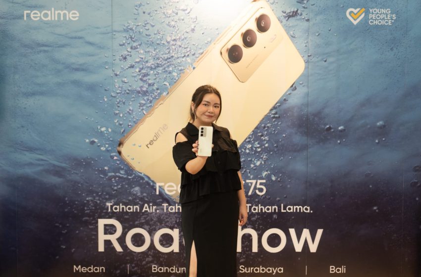  Cari Smartphone Tahan Air dan Banting, realme Perkenalkan C75 di Bali