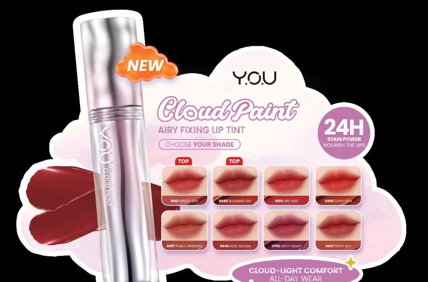  Y.O.U Cloud Paint Airy Fixing Lip Tint— Percantik Sekaligus Rawat Kesehatan Bibir