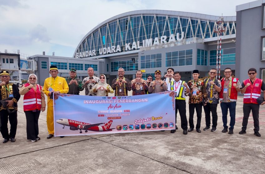 Indonesia AirAsia Resmikan Penerbangan Perdana Surabaya-Berau melalui Balikpapan