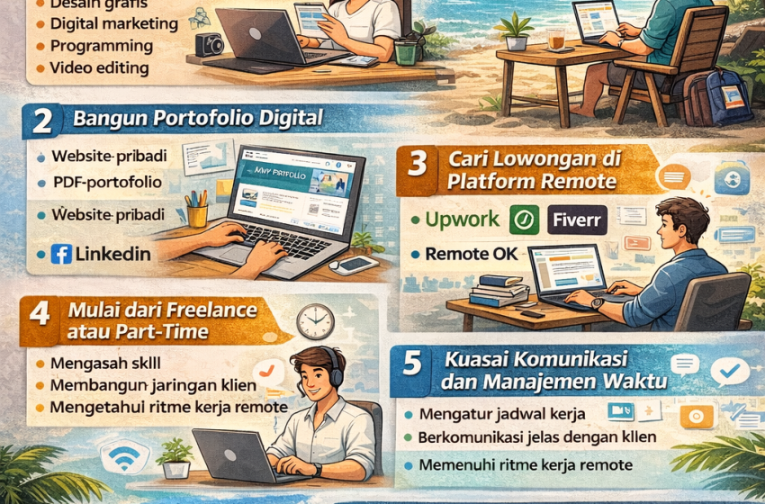  Cara Mencari Pekerjaan Remote dan Memulainya: Gaya Kerja Fleksibel di Era Digital