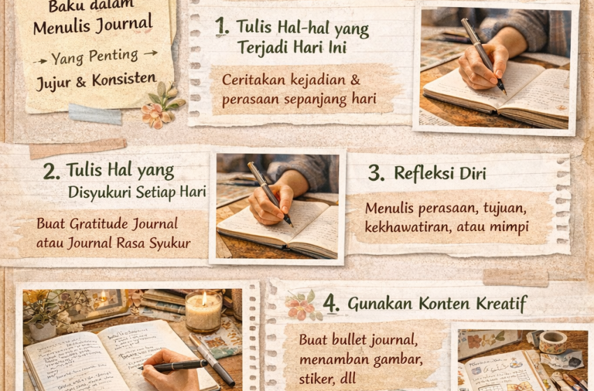  Menulis Journal Jadi Tren Lifestyle, Ini Cara Memulainya untuk Pemula
