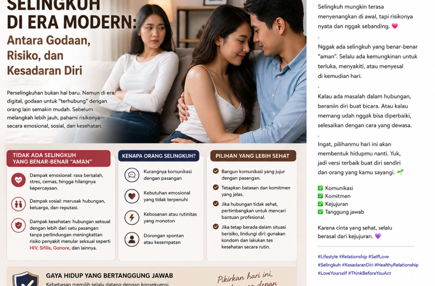  Selingkuh di Era Modern: Antara Godaan, Risiko, dan Kesadaran Diri