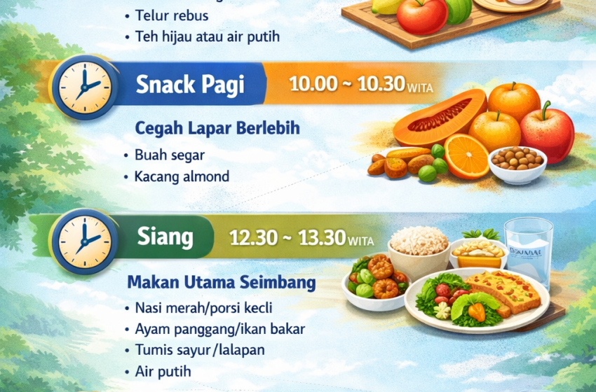  Atur Pola Makan Harian, Ini Cara Efektif Mengecilkan Perut Tanpa Diet Ekstrem