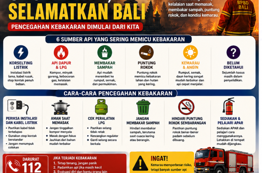  Bali Makin Padat, Risiko Kebakaran Makin Mengkhawatirkan? Ini yang Perlu Diwaspadai