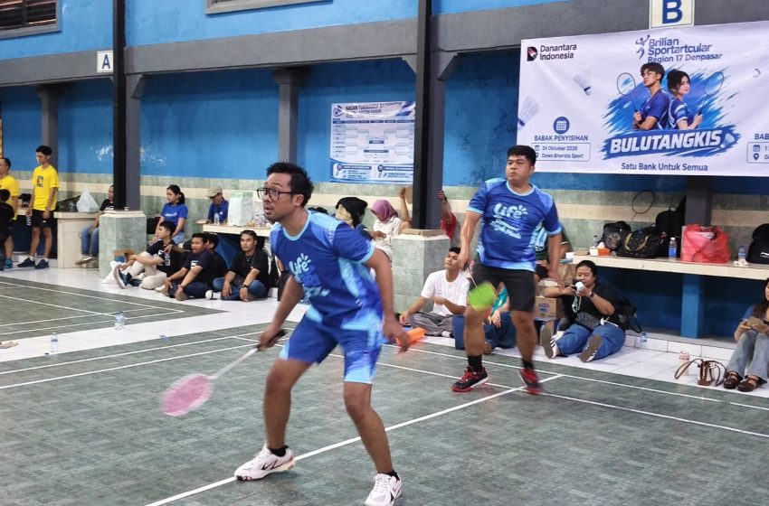  15 Tim Unit Kerja BRI se-Bali Ramaikan BRILIAN Sportartcular Cabor Bulu Tangkis